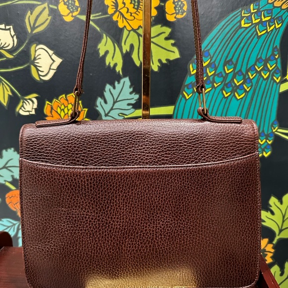 Vintage Mark Cross New York Brown Pebbled Leather Shoulder Bag – 70s/80s - Picture 11 of 12